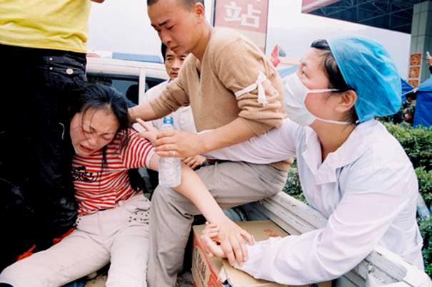 Mother who lost her family.